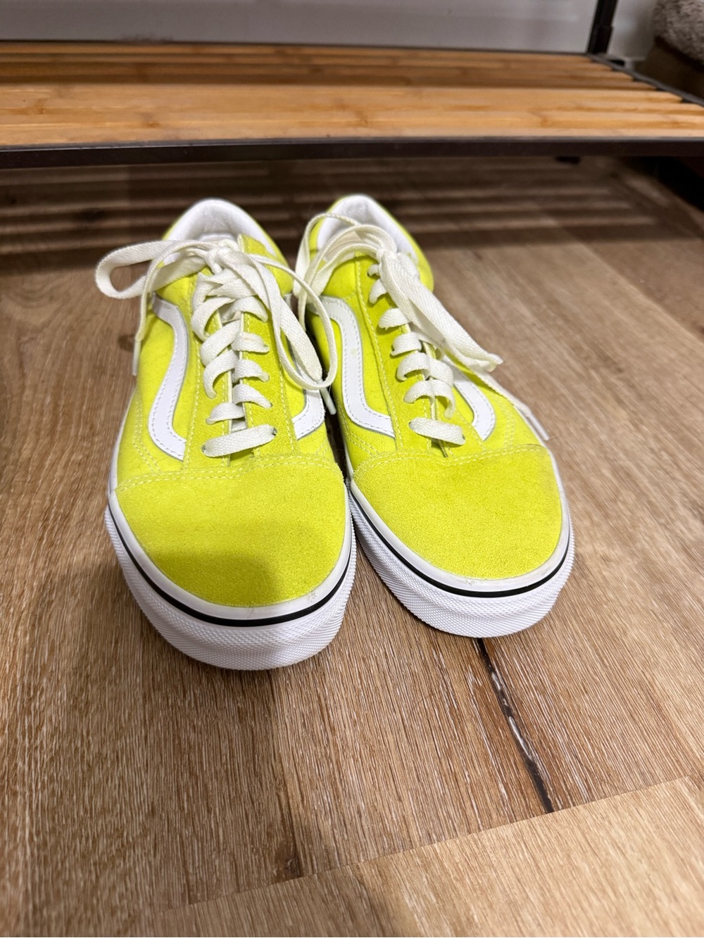 Vans Bright Yellow & White Old Skool Sneakers